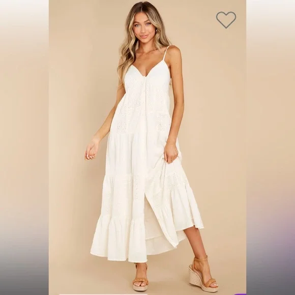 Coastal Chic Summer Dress | Color: Cream/White | Size: L | Nicoledixie's Closet Coastal Chic Summer Dress | Color: Cream/White | Size: L | Nicoledixie's Closet